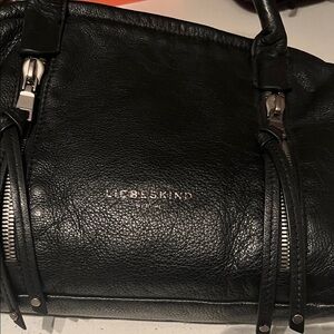 Liebeskind Elegant Black Leather Satchel